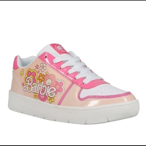 Women's Barbie by Mattel Pink Casual Court Sneaker NWT size 11 - Picture 2 of 10